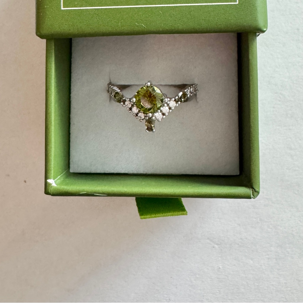 Nwt Revealed Ryze Party Sterling August Born To Shine Ring - Size 7